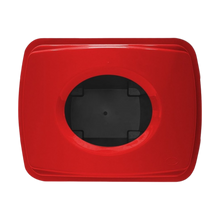 Cargar imagen en el visor de la galería, CESTO 80 LT NEGRO C/TAPA ELIPTICA ROJA