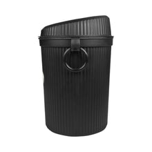 Cargar imagen en el visor de la galería, CESTO CHICO TAPA OVAL NEGRO
