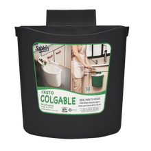 Cargar imagen en el visor de la galería, CESTO COLGABLE 6.5 LT NEGRO