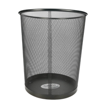 Cargar imagen en el visor de la galería, CESTO DE MALLA REDONDO NEGRO