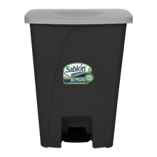 Cargar imagen en el visor de la galería, CESTO DE PEDAL 80 LT NG C/TAPA GRIS