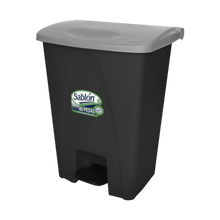 Cargar imagen en el visor de la galería, CESTO DE PEDAL 80 LT NG C/TAPA GRIS