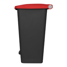 Cargar imagen en el visor de la galería, CESTO DE PEDAL 80 LT NG C/TAPA ROJA