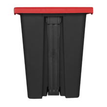 Cargar imagen en el visor de la galería, CESTO DE PEDAL 80 LT NG C/TAPA ROJA