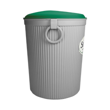 Cargar imagen en el visor de la galería, CESTO GDE T/CIRCULAR BLANCO/VERDE