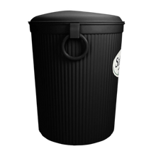 Cargar imagen en el visor de la galería, CESTO GDE C/TAPA CIRCULAR NEGRO