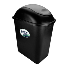 Cargar imagen en el visor de la galería, CESTO JUMBO NEGRO C/TAPA BALANCIN GRIS