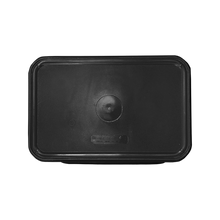 Cargar imagen en el visor de la galería, CESTO JUMBO NEGRO C/TAPA BALANCIN VERDE