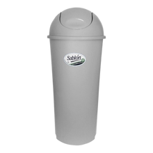 Cargar imagen en el visor de la galería, CESTO REDONDO 80 LT C/TAPA CURVO GRIS