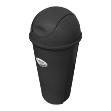 Cargar imagen en el visor de la galería, CESTO REDONDO 80 LT C/TAPA CURVO NEGRO