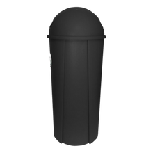Cargar imagen en el visor de la galería, CESTO REDONDO 80 LT C/TAPA CURVO NEGRO