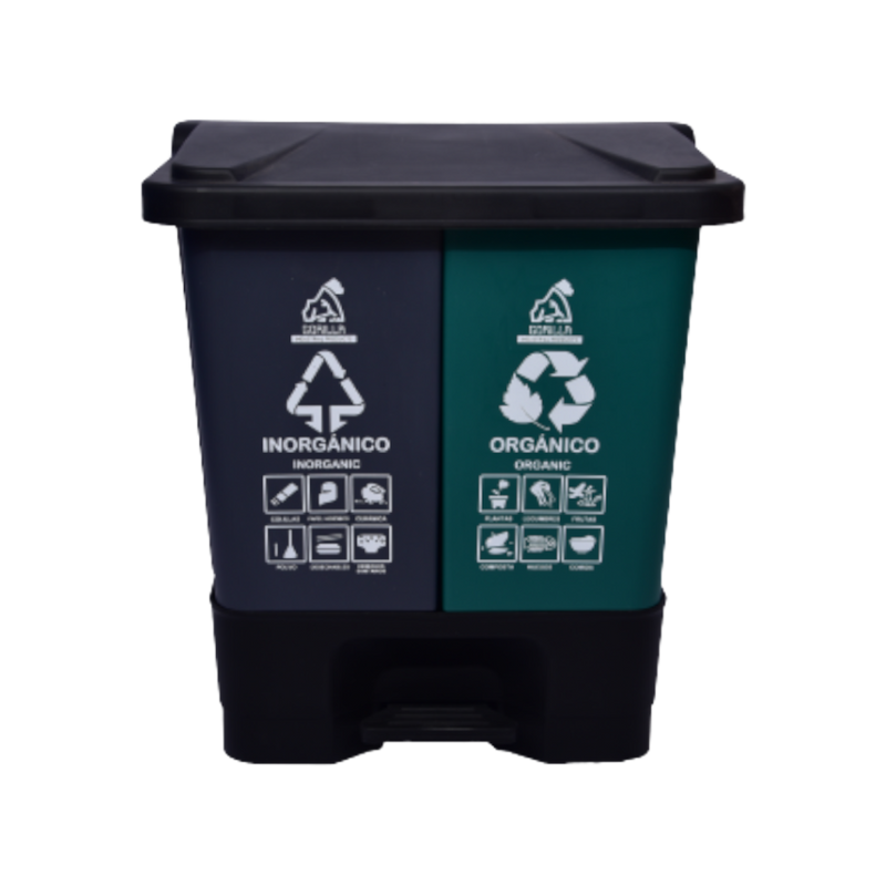 BOTE PEDAL DOBLE 60 LT ORG-INORG