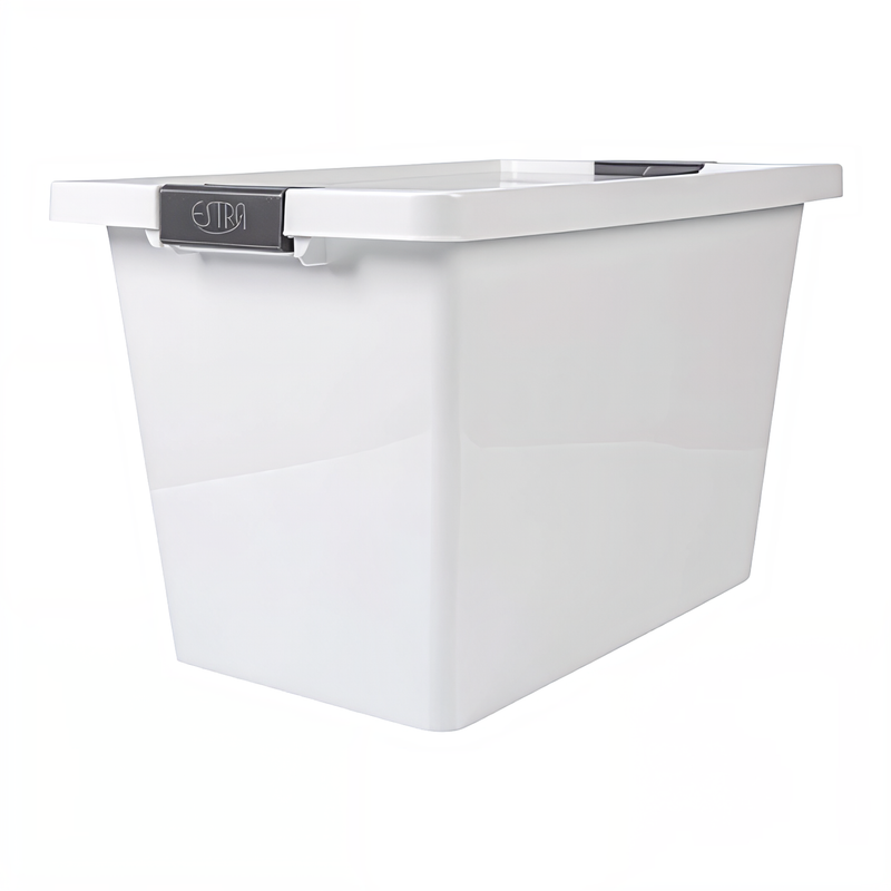 RECIPIENTE C/BROCHES 55 L BLANCO