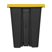 Cargar imagen en el visor de la galería, CESTO DE PEDAL 80 LT NG C/TAPA AMARILLA