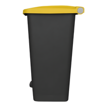 Cargar imagen en el visor de la galería, CESTO DE PEDAL 80 LT NG C/TAPA AMARILLA