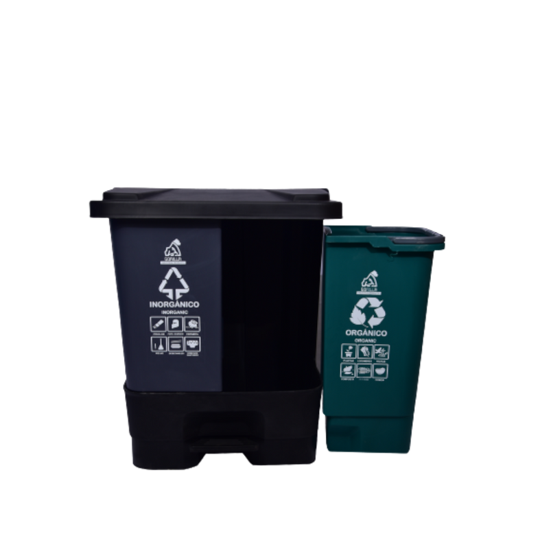 BOTE PEDAL DOBLE 60 LT ORG-INORG