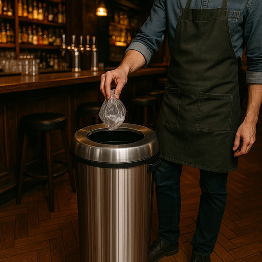 BOTE CILINDRICO AC INOX 65L T/EMBUDO