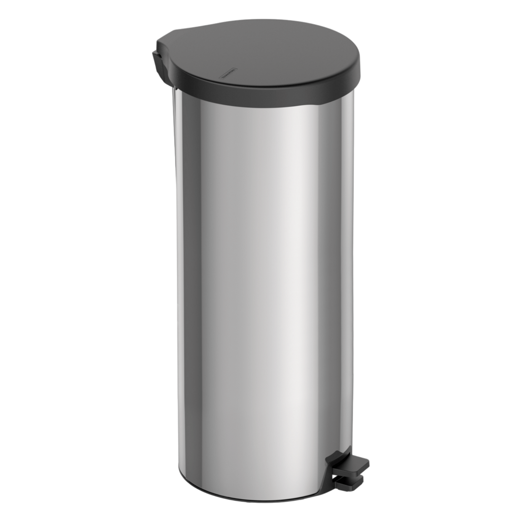 BASURERO INOX C/PEDAL NEW 30L