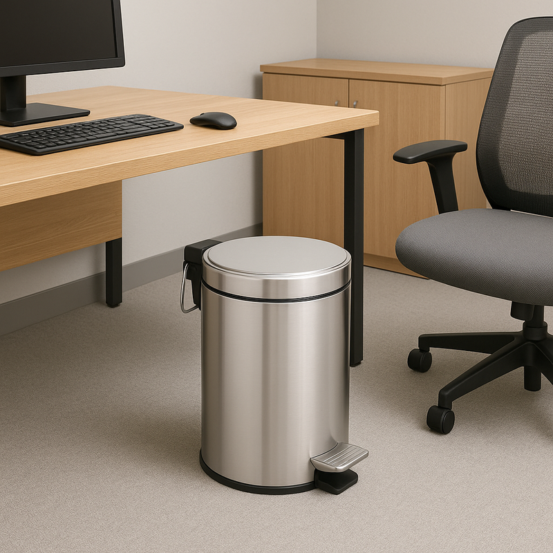 BASURERO AC/INOX 03 LT C/PEDAL