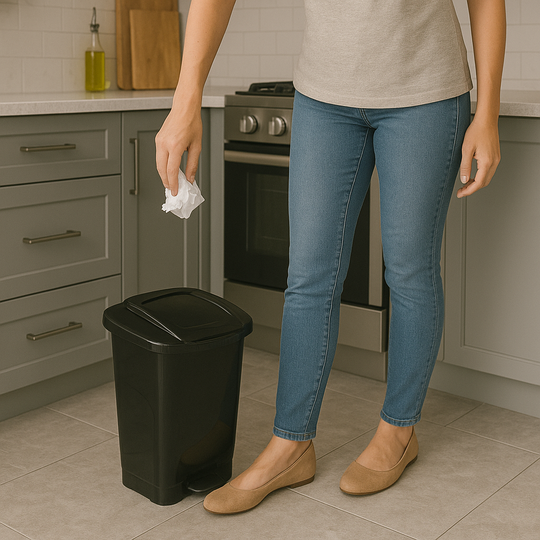 BASURERO T-FORCE 25 LTS NEGRO