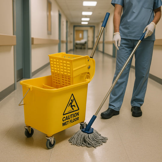 CUBETA 20 LT C/DIVISOR Y EXPRIMIDOR