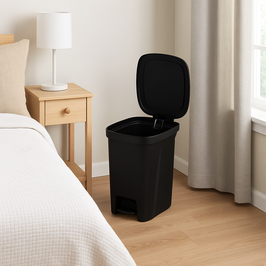 BASURERO COMPACT 10 LT NEGRO