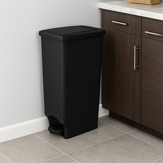 PAPELERA PEDAL 42 L NEGRO