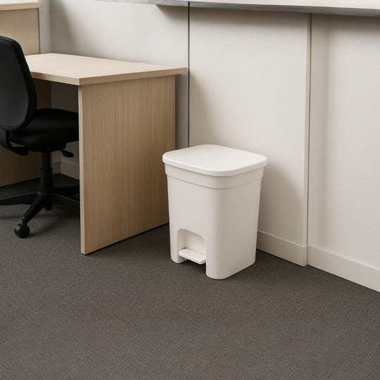 BASURERO COMPACT 7 LT BLANCO