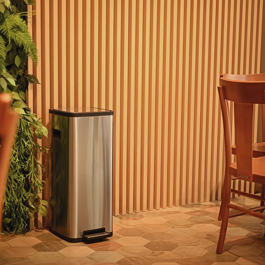 BASURERO INOX C/PEDAL OCTOS 20 LT