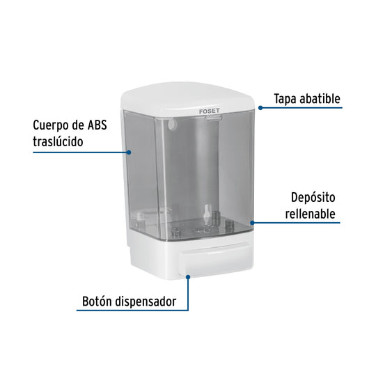 DOSIFICADOR P/ JABON LIQUIDO BLANCO