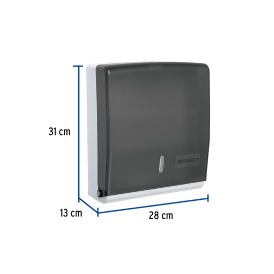 DISPENSADOR DE ABS P/TOALLAS DE PAPEL HUMO