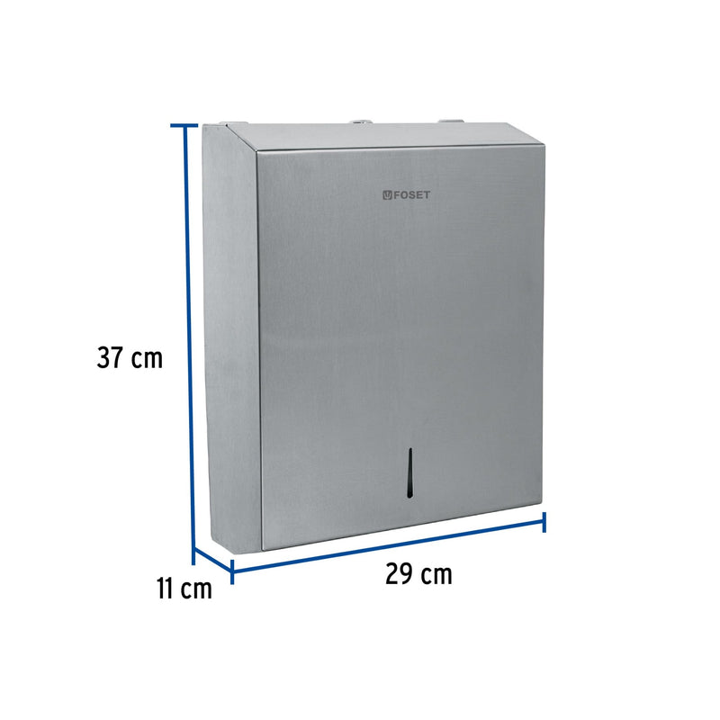 DISPENSADOR AC/INOX P/TOALLAS DE PAPEL