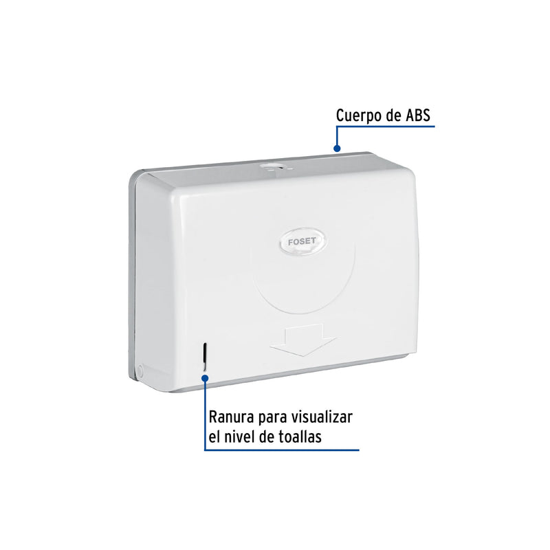 DISPENSADOR JUNIOR P/TOALLAS DE PAPEL BCO