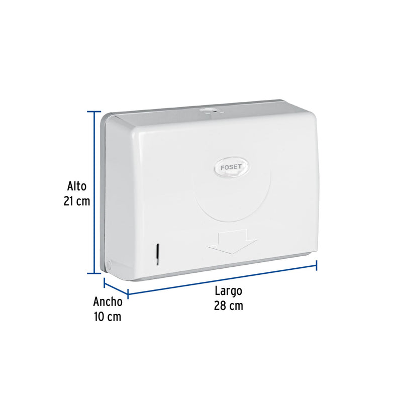 DISPENSADOR JUNIOR P/TOALLAS DE PAPEL BCO