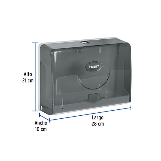DISPENSADOR JUNIOR P/TOALLAS DE PAPEL HUMO