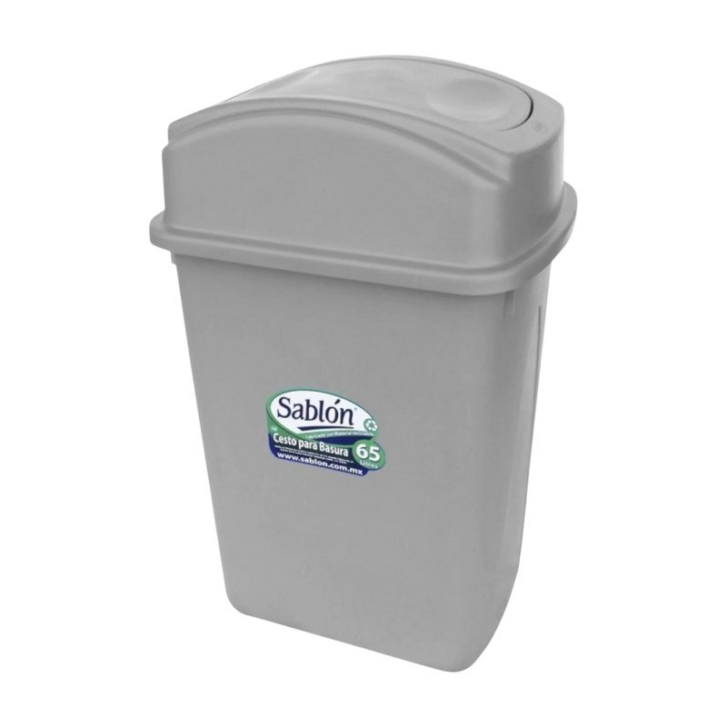 CESTO 65 L BALANCIN LATERAL GRIS