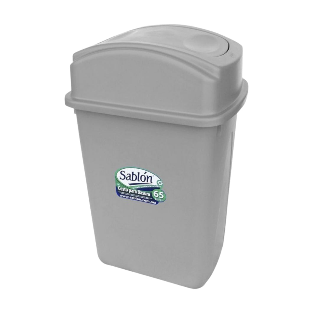 CESTO 65 L BALANCIN LATERAL GRIS