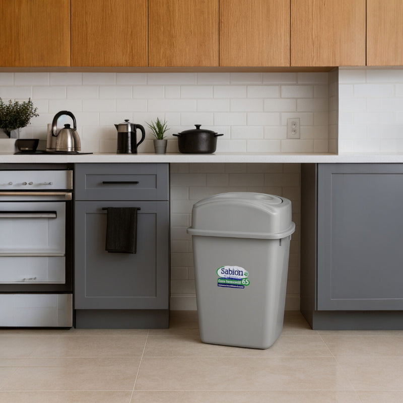 CESTO 65 L BALANCIN LATERAL GRIS