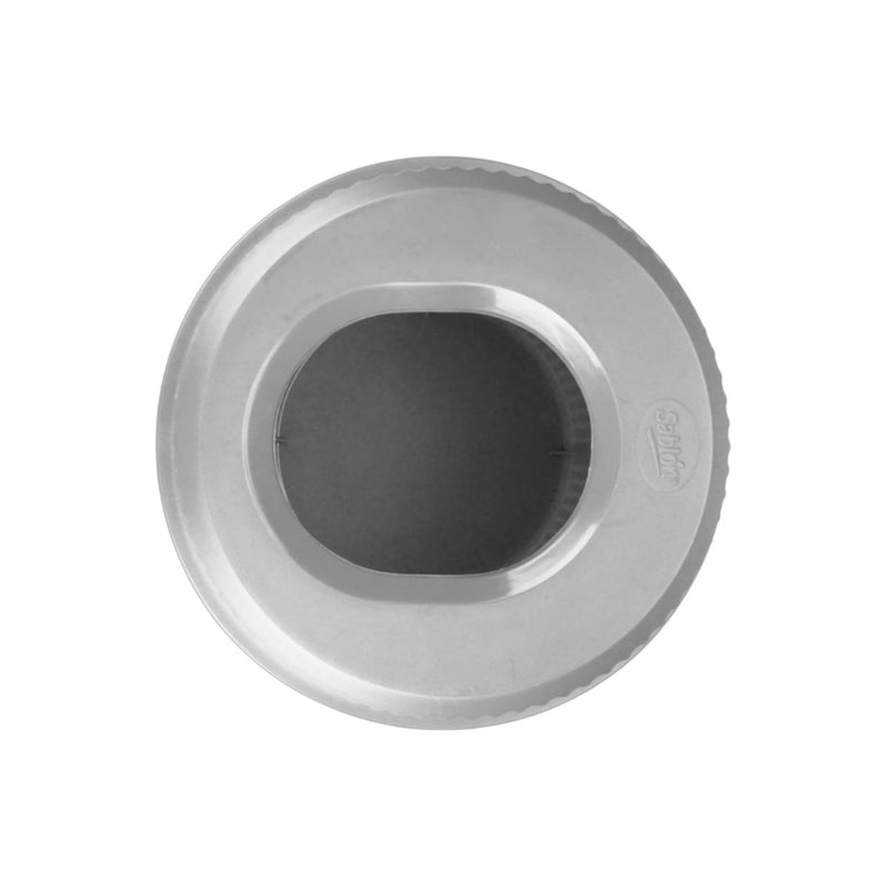 CESTO CHICO TAPA OVAL GRIS