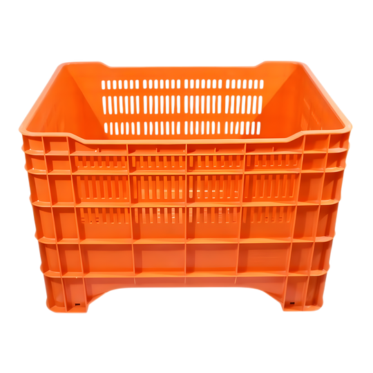 CONTENEDOR MILANO CALADO NARANJA