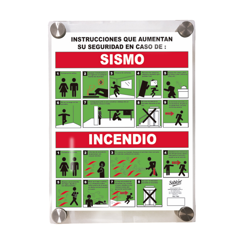 SEÑAL ELITE  SISMO/INCENDIO TRANSPARENTE