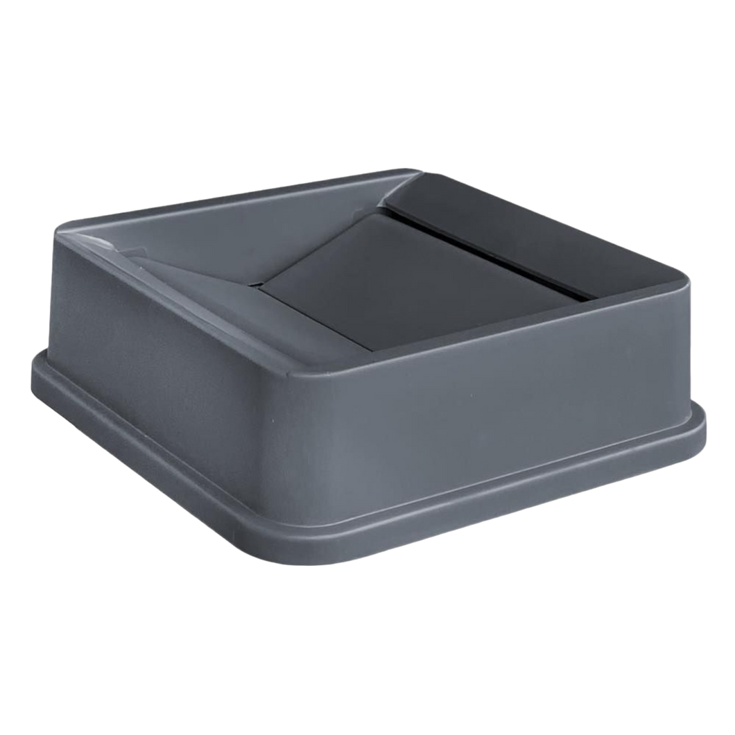 TAPA CESTO 90 LITROS ABATIBLE DOBLE GRIS