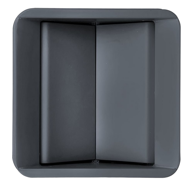 TAPA CESTO 90 LITROS ABATIBLE DOBLE GRIS