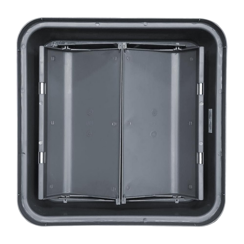 TAPA CESTO 90 LITROS ABATIBLE DOBLE GRIS