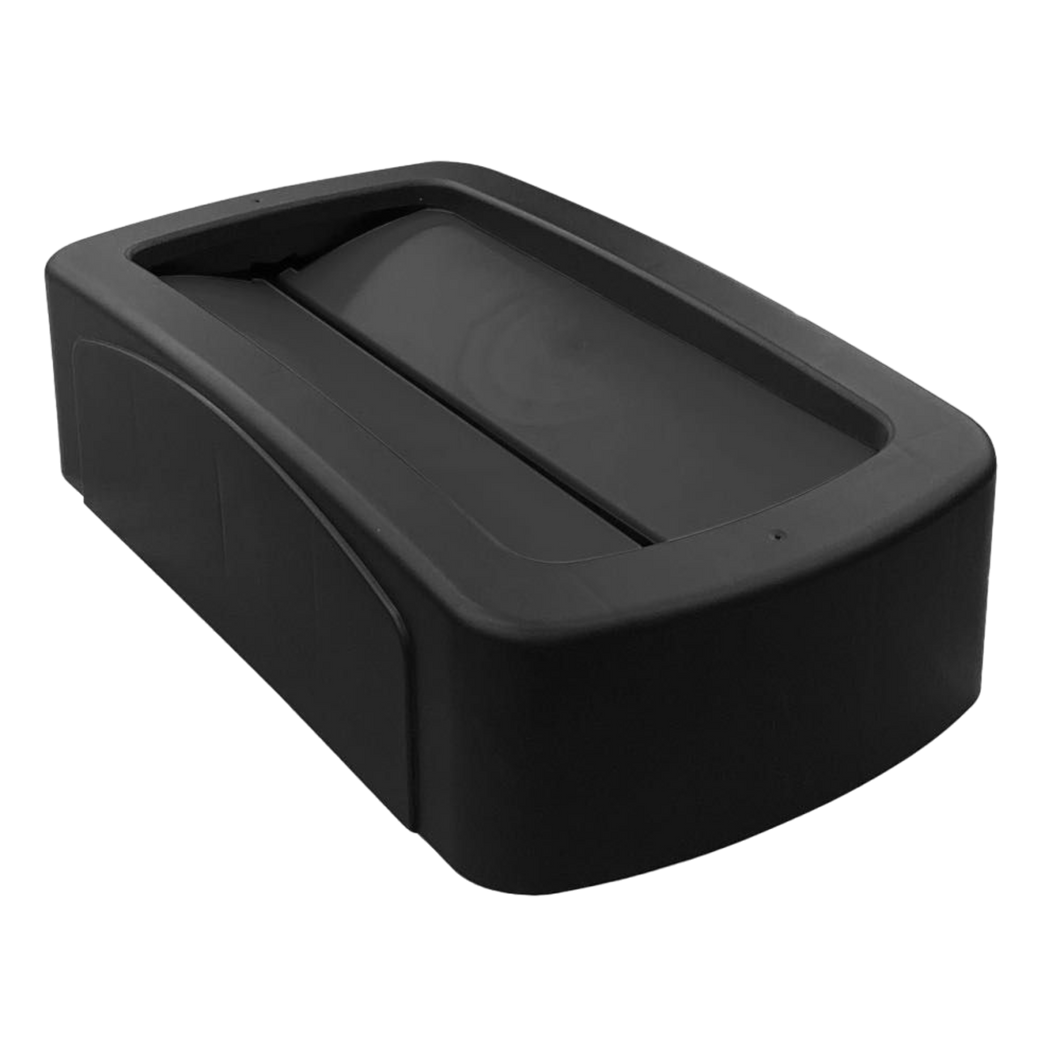 TAPA ABATIBLE CESTO ZVELTE NEGRA