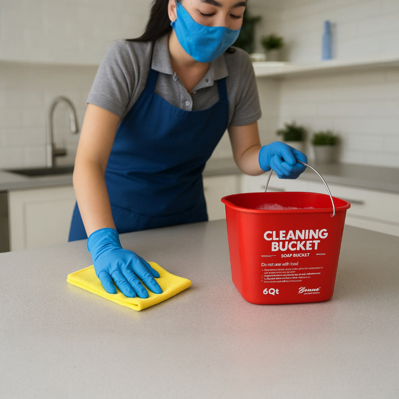 TINA PARA LIMPIEZA/SANITIZANTE ROJA
