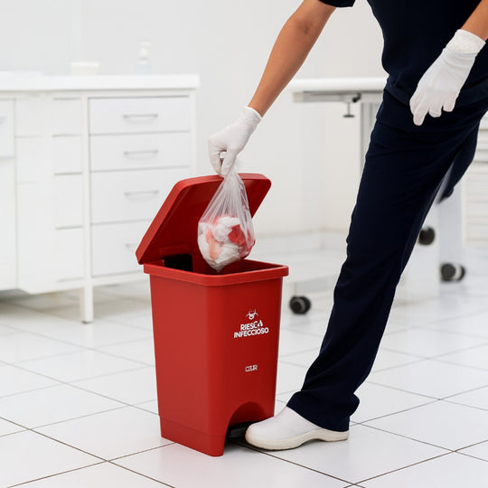 BOTE ESTRABINS PEDAL 22 L RESIDUOS PELIGROSOS