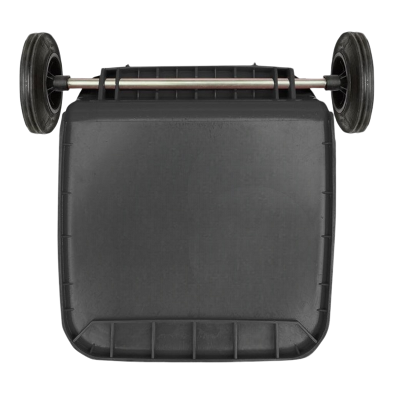 CESTO 240 LTS GRIS C/TAPA VERDE