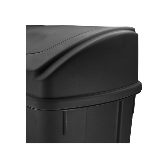 CESTO 42 LT CON TAPA BALANCIN NEGRO