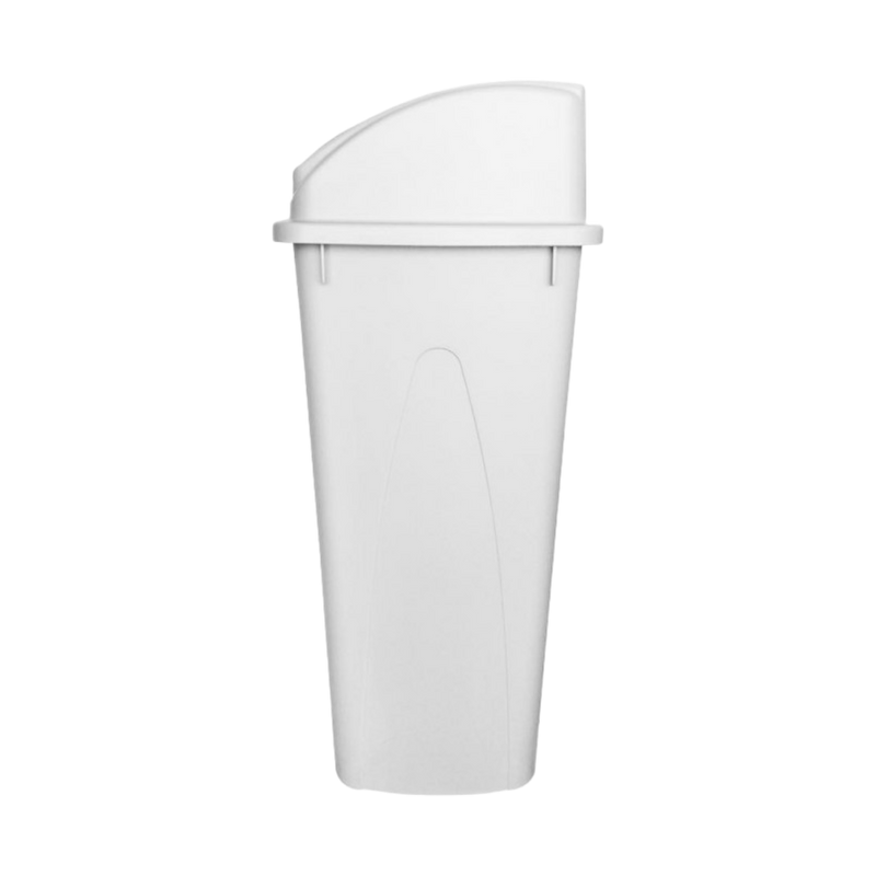 CESTO 80 LT BLANCO C/TAPA BALANCIN  VERDE
